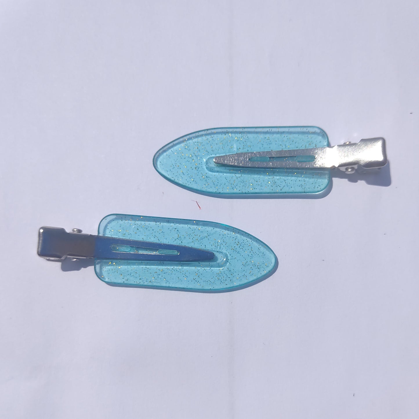 Flat Hair Styling Clips- Glitter (Set of 2)