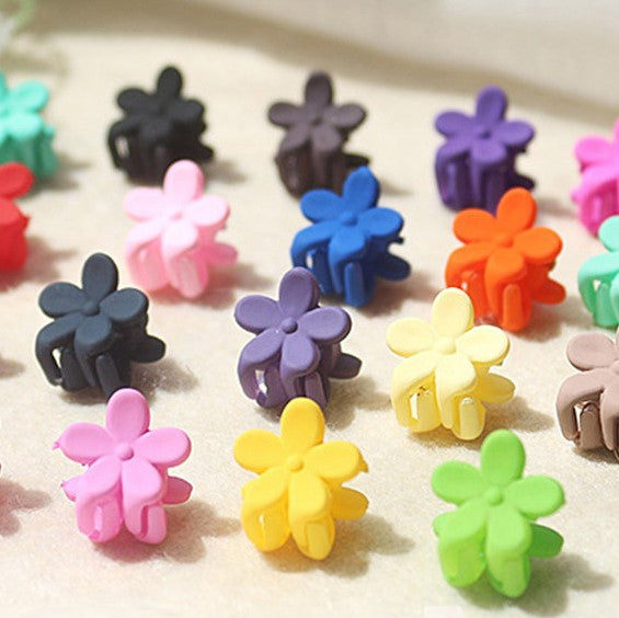 Tiny Flower Hair Clips (Set of 10)