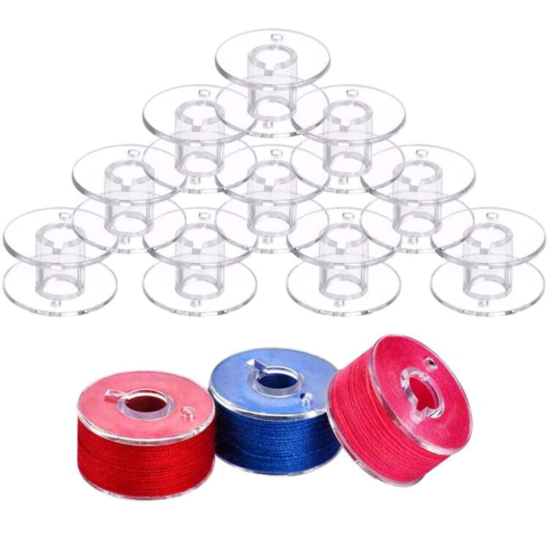 10 Piece Plastic Bobbin Set