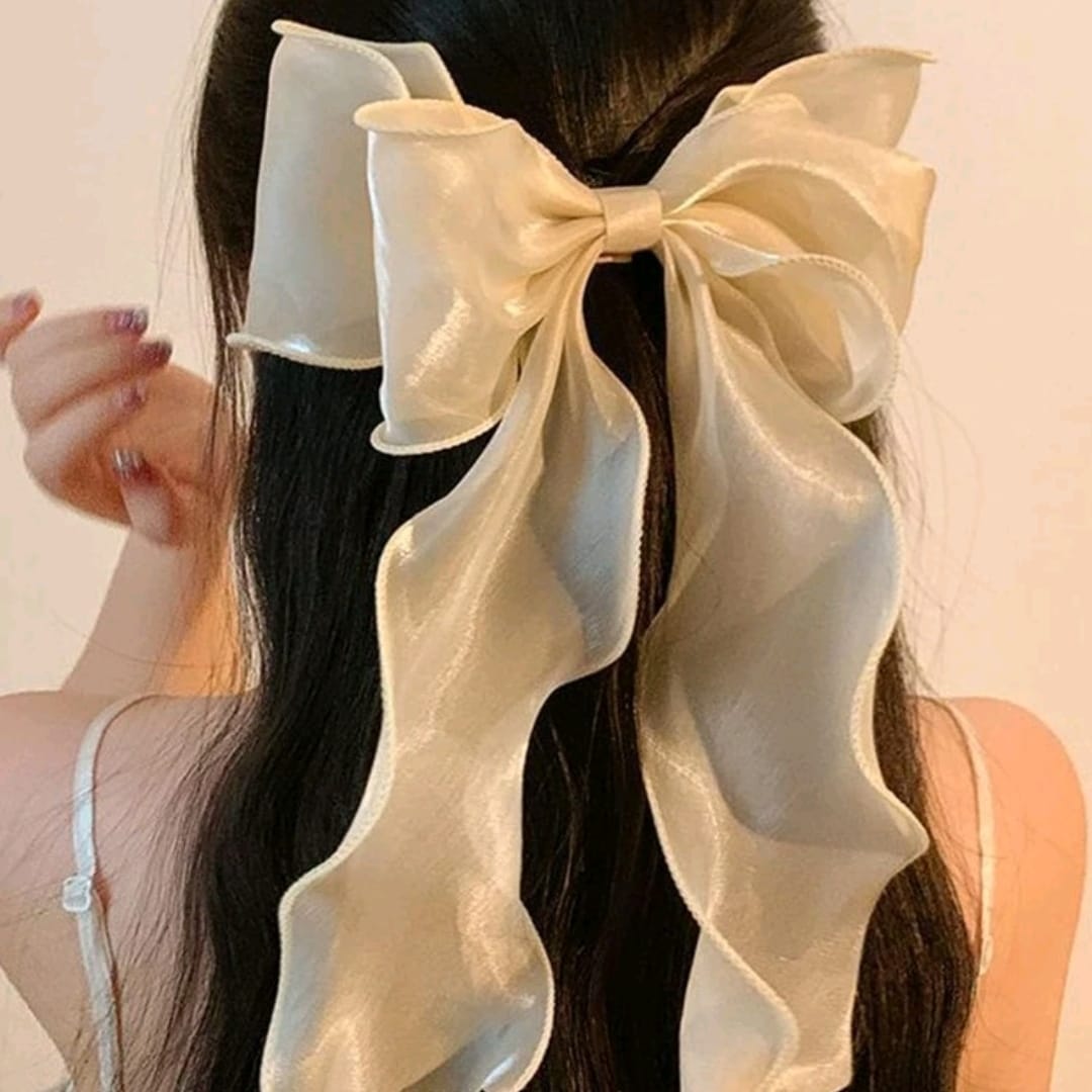 Organza Ribbon Hair Bow