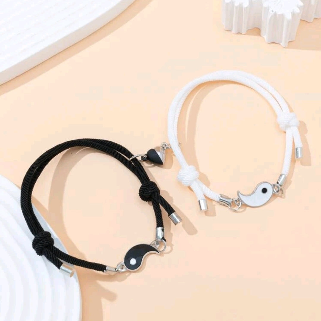 Couple/Friendship Magnetic Bracelets- Ying & Yang