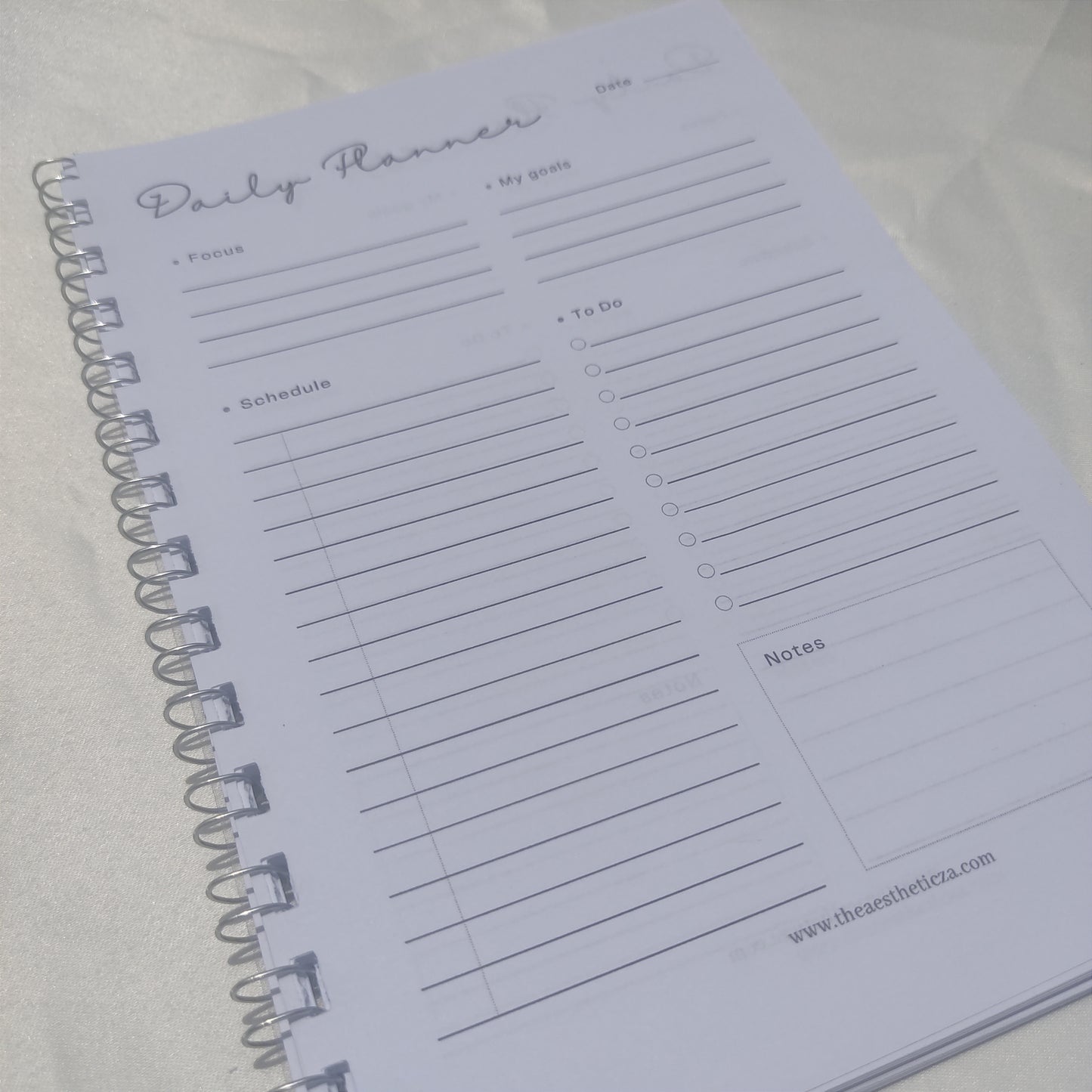 Minimal Daily Planner Notebook A5