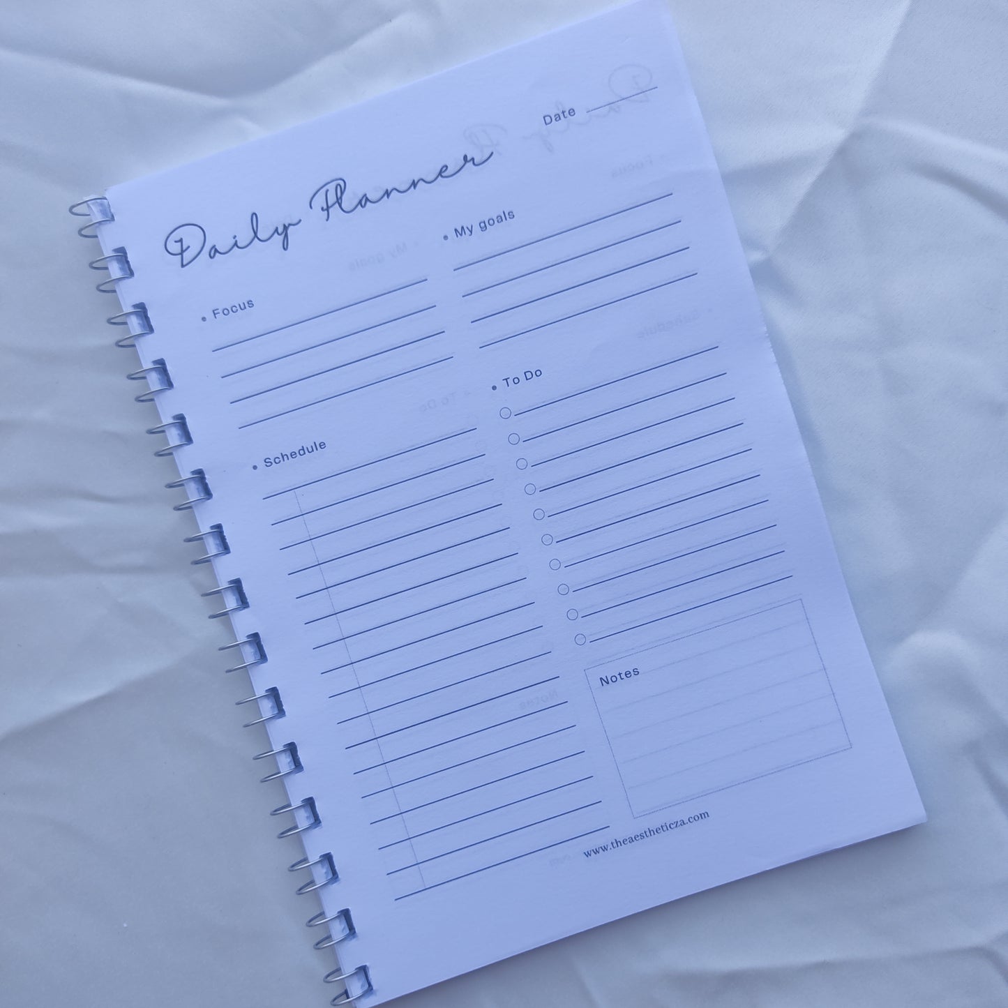 Minimal Daily Planner Notebook A5